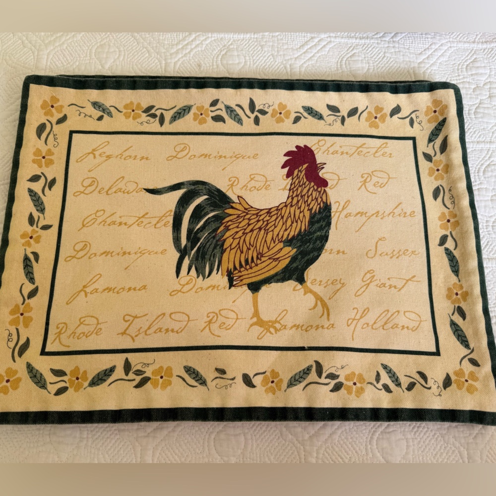 Four Rooster Placemants